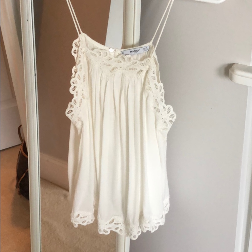 White beautiful tank top